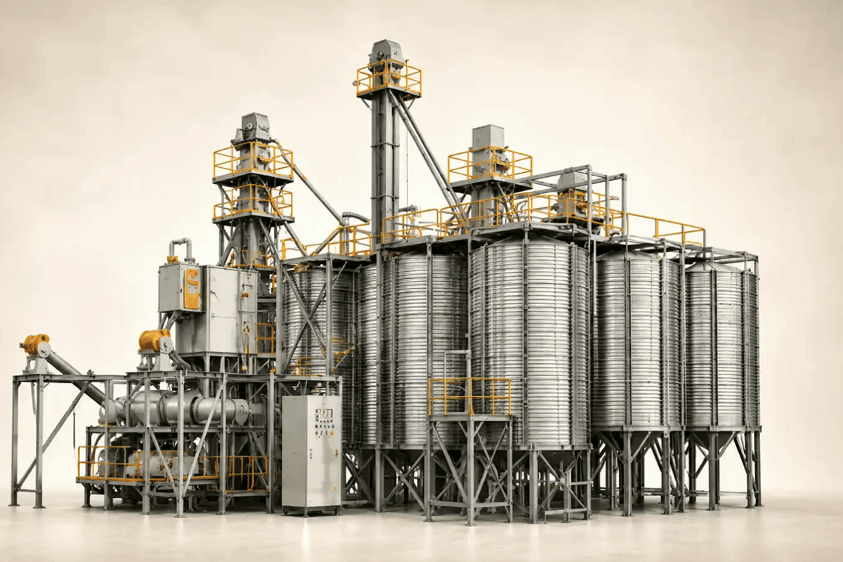 Galvanized Feed Silos poultry equipment component