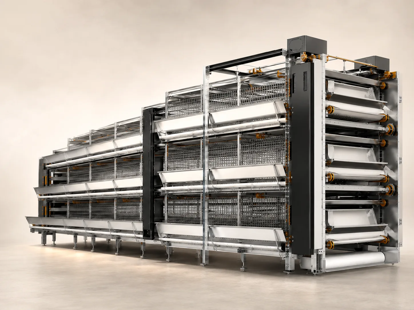 Layer Cage Systems manufactured by IXORTA in Turkey